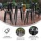 Flash Furniture 23.75 RD Bar Top Table Black Poly Top/Black Frame JJ-T14623H-60-BKBK-GG - alternate 4